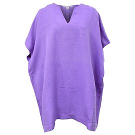 Túnica V-Neck em seda roxa de Diane von Furstenberg Roxo
