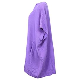 Diane Von Furstenberg-Diane von Furstenberg V-Neck Tunic in Purple Silk-Purple