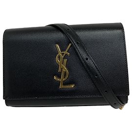 Sac ceinture Kate de Saint Laurent en cuir noir Noir