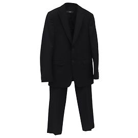 Ermenegildo Zegna Set di 3 pezzi Zegna in lana nera con giacche e pantaloni Nero