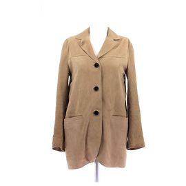Massimo Dutti Veste en daim camel Camel