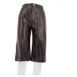 Nanushka-Bermuda en cuir synthétique-Brown