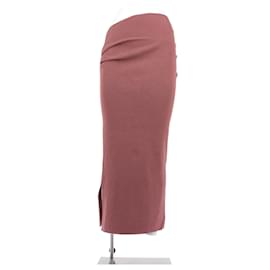 Autre Marque-Pink silk skirt-Pink