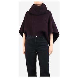 Joseph Lila grobstrick Rollkragenpullover - Größe M Lila