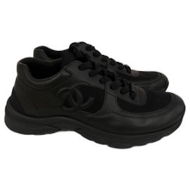 Chanel Black Sneakers for Men size 44 Black