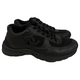 Chanel-Chanel Black Sneakers for Men size 44-Black