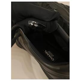 Chanel-Chanel Black Sneakers for Men size 44-Black