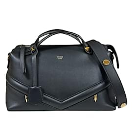 Fendi-Fendi Monster By The Way Medium Shoulder Bag-Black
