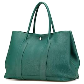 Hermès-Sac Garden Party 36 en Negonda vert Hermès-Vert