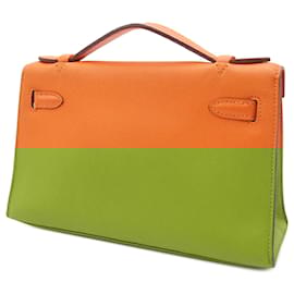 Hermès-Pochette Kelly 22 en Swift Orange d'Hermès-Orange