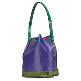 Louis Vuitton-Louis Vuitton Blue Epi Noe Tricolor GM-Blue