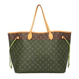 Louis Vuitton-Louis Vuitton Neverfull GM Monogram Tote Bag-Brown,Pink,Monogram