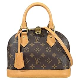 Louis Vuitton-Louis Vuitton Alma BB Monogram Shoulder Bag-Brown,Monogram