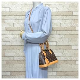 Louis Vuitton-Louis Vuitton Alma BB Monogram Shoulder Bag-Brown,Monogram