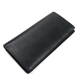 Louis Vuitton-Portefeuille Long Brazza Louis Vuitton-Noir