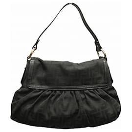Fendi-Sac à épaule Fendi Zucca 8BR436-Noir