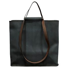 Hermès Hermes Cabag GM Toile Officier Tote Bag Navy blue