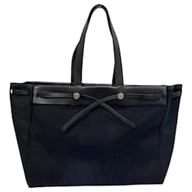 Hermès-Sac Cabas GM Hermes Air Line-Noir