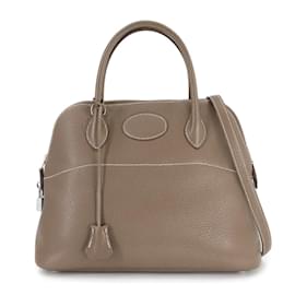 Hermès-Sac à main Hermes Bolide 31-Taupe