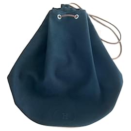 Hermès-Sac à dos Polochon Mimille Hermès-Noir