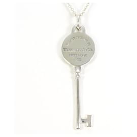 Tiffany & Co-Tiffany Round Key Silver Necklace-Other