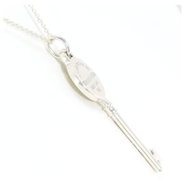 Tiffany & Co-Tiffany Round Key Silver Necklace-Other