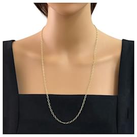 Tiffany & Co-Tiffany Oval Link Necklace in 18K Gold-Yellow