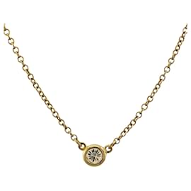 Tiffany & Co-Tiffany by the Yard 18K Gold Diamond Necklace-Yellow