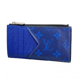 Louis Vuitton-Porte-cartes à pièces Taigarama de Louis Vuitton-Bleu