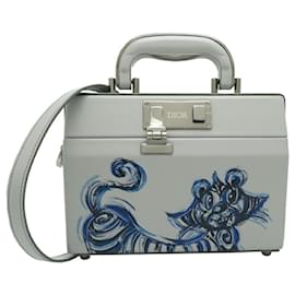 Christian Dior-Christian Dior Rock Kenny Scharf Collaboration Shoulder Bag-Brown