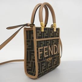 Fendi-Sac à main Fendi Zucca Sunshine Shopper-Marron