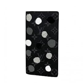 Louis Vuitton-Portefeuille Long Louis Vuitton Monogram Eclipse-Noir