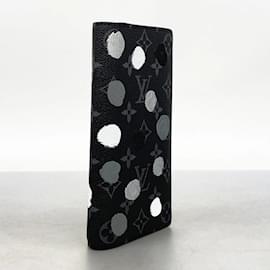 Louis Vuitton-Portefeuille Long Louis Vuitton Monogram Eclipse-Noir