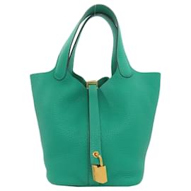 Hermès-Sac à main Hermes Picotin Lock PM-Vert