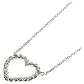 Tiffany & Co-Tiffany Twisted Heart Necklace in Silver-Other