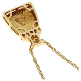 Céline-Celine 18K Yellow Gold Bag-Shaped Diamond Necklace-Other