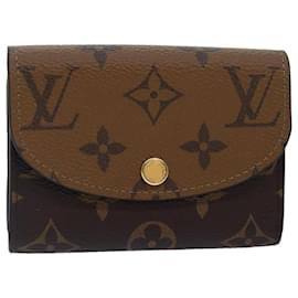 Louis Vuitton-LOUIS VUITTON Monogram Reverse Porte Monnaie Rosary Purse M82333 LV Auth 89054AM-Monogram