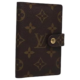 Louis Vuitton-LOUIS VUITTON Monogram Agenda Mini Day Planner Cover R20007 LV Auth 113342-Monogram