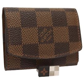 LOUIS VUITTON Damier Ebene Cuffs Cuff Case M64681 LV Auth BA2081V Damier ebene