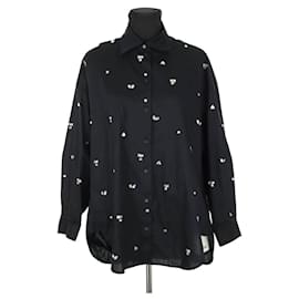 Sandro Camicia nera in cotone Nero