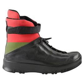 Prada-Leather lace-up shoes-Black