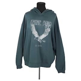 Anine Bing-Cotton sweatshirt-Green