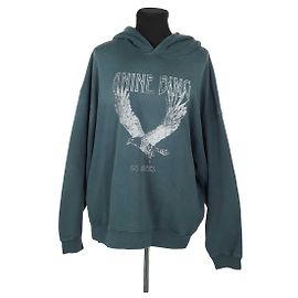 Anine Bing Sudadera de algodón verde Verde