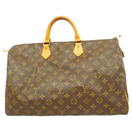 Louis Vuitton-Louis Vuitton Monogram Speedy 40 Handbag-Brown