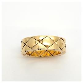 Chanel-Chanel Matelasse 18K Yellow Gold Band Ring-Other