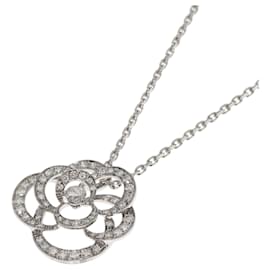 Chanel-CHANEL Camellia Flower Medium Diamond Necklace-Other