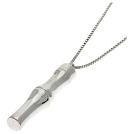Gucci-GUCCI Bamboo Necklace in Silver-Other