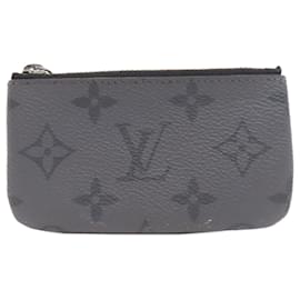 Louis Vuitton-Pochette Cle Wallet/Coin Case Monogram Eclipse de Louis Vuitton-Noir