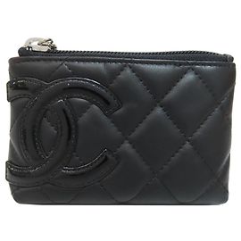 Chanel Cambon Line Coin Purse Black