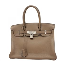 Hermès-Sac à main Hermes Birkin 30 Verso-Taupe